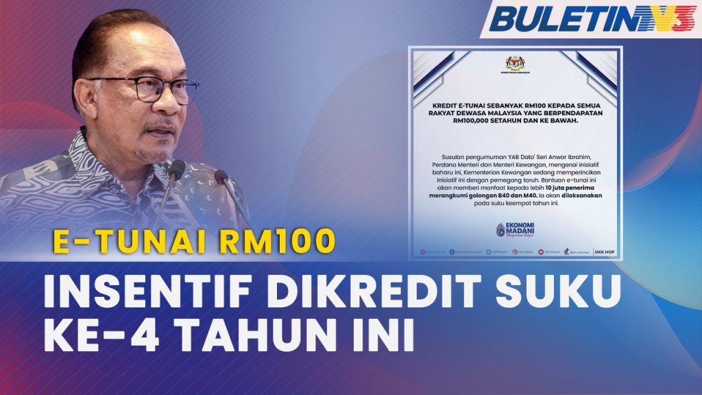 Kredit e-Tunai RM100